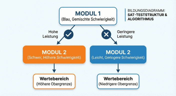 Digital SAT Adaptives Routing-Diagramm
