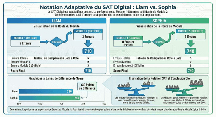Étude de Cas Comparaison Score SAT