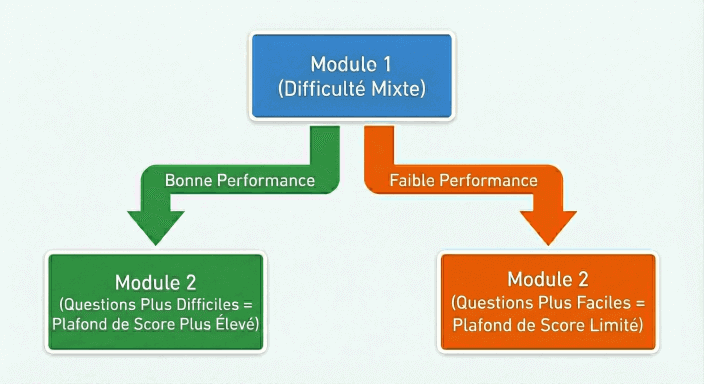 Graphique de Flux de Notation Adaptative SAT Digital